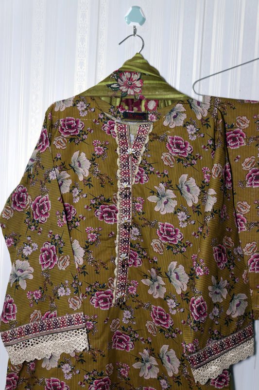 Three Piece Lawn Cotton